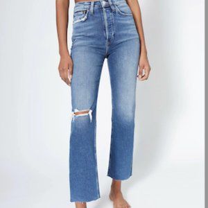 RE/DONE Comfort Stretch Ultra High Rise Stove Pipe